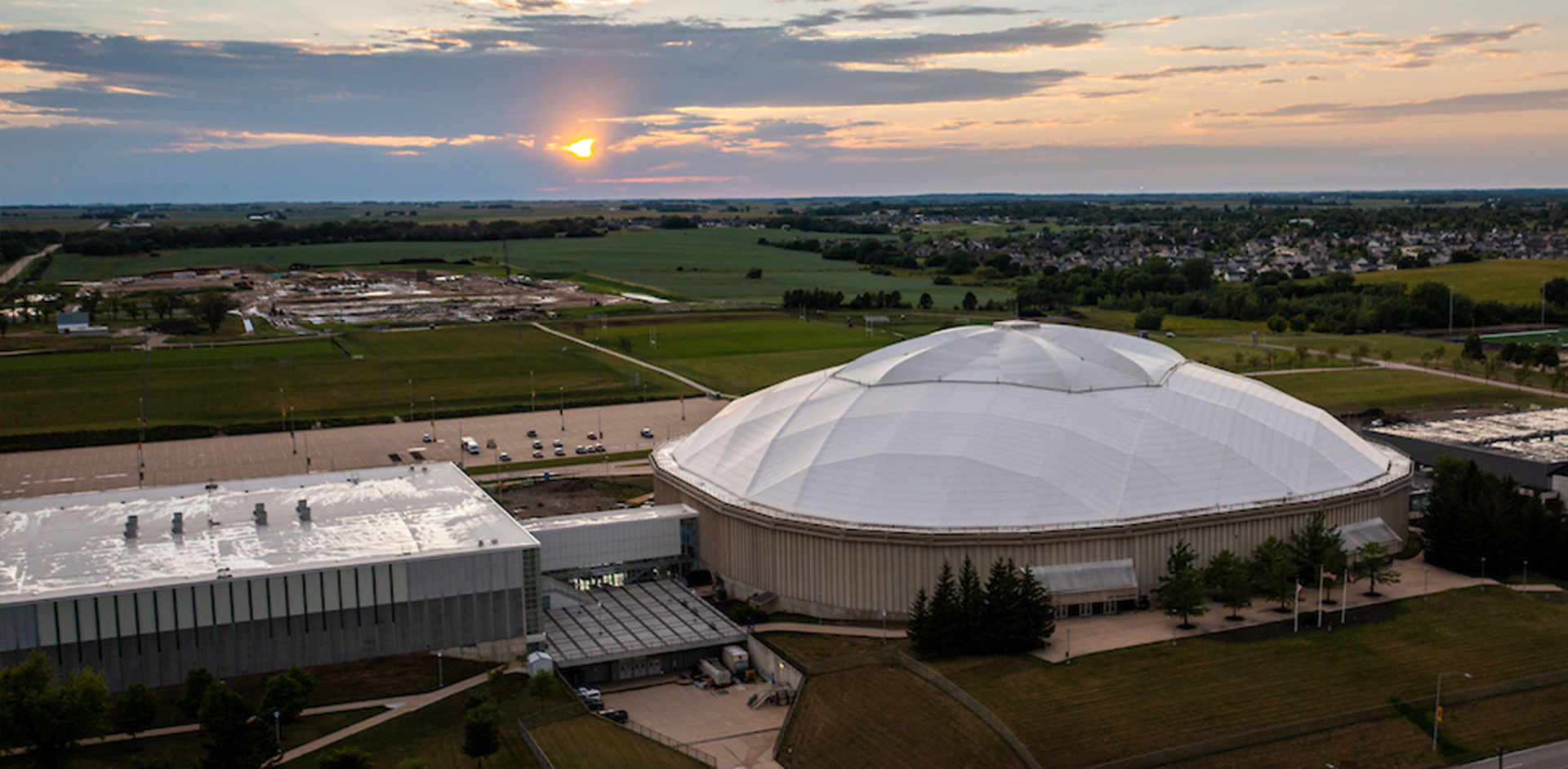 UNI Dome - Aerial View