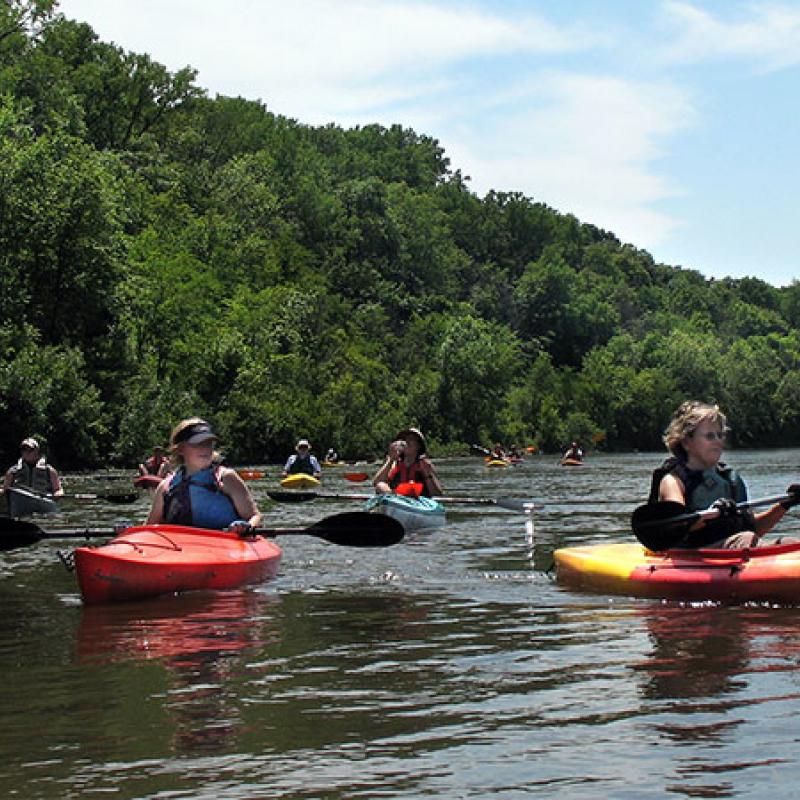 Kayaking on the Cedar River