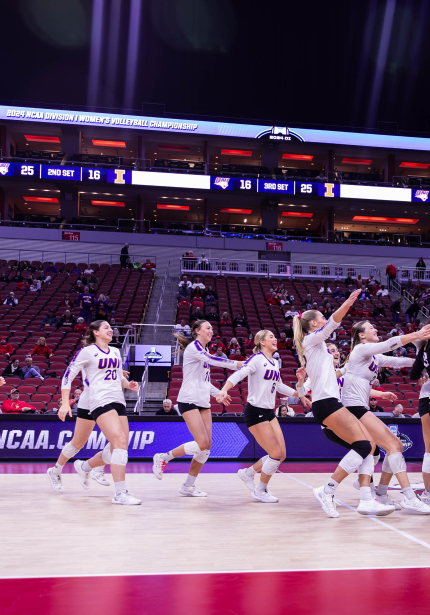 Post Match Celebration vs Illinois