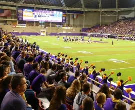 UNI Football in the UNI-Dome